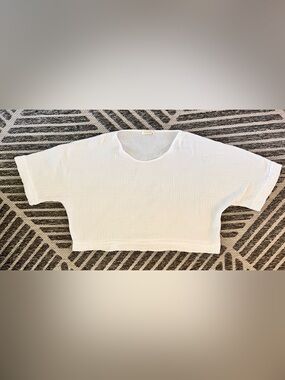 STARK X Medium White Cotton Gauze Oversized Shirt Orig $150 Excellent Condition
